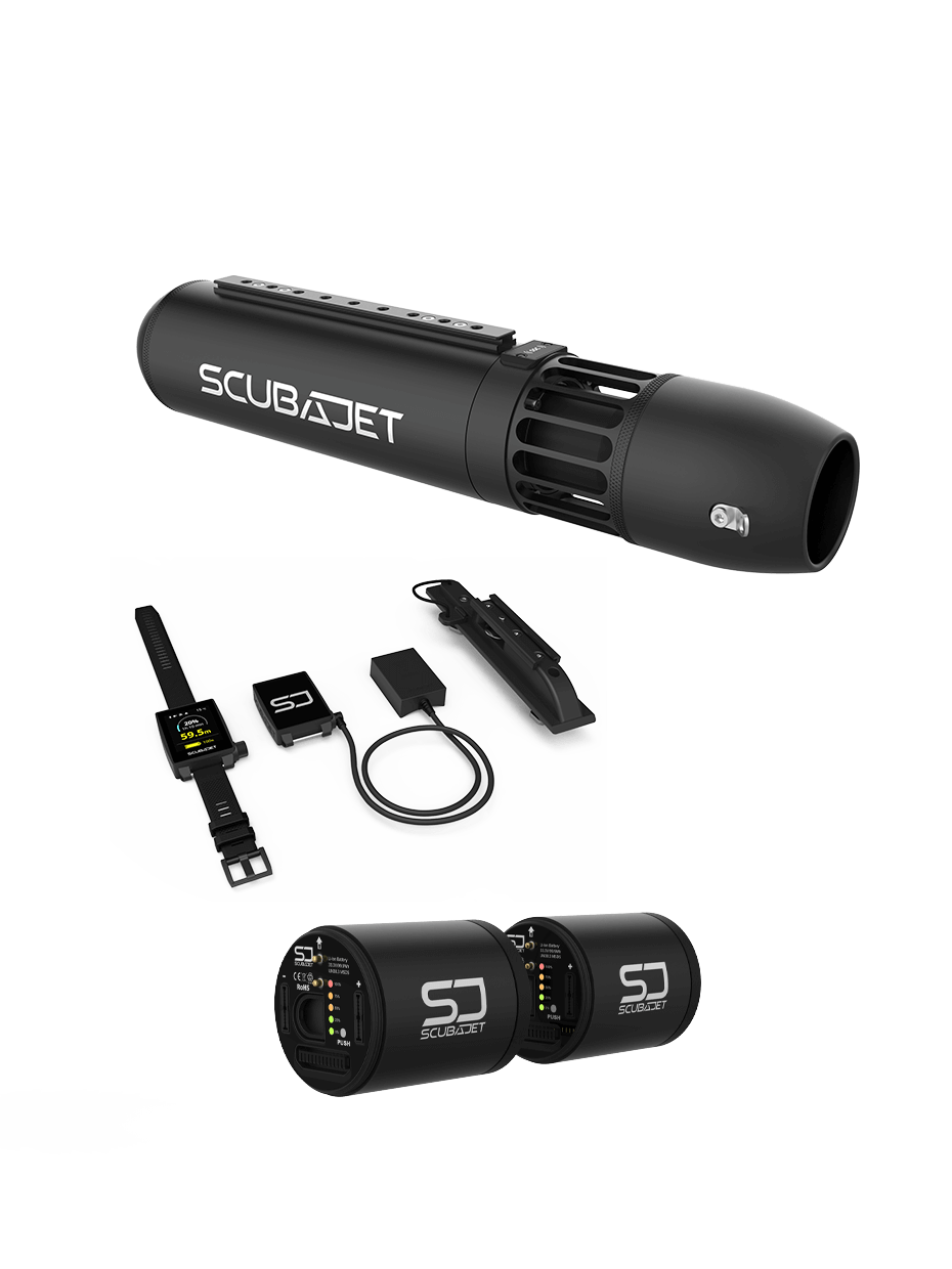 SCUBAJET PRO SUP Package with 200 wh airplane battery